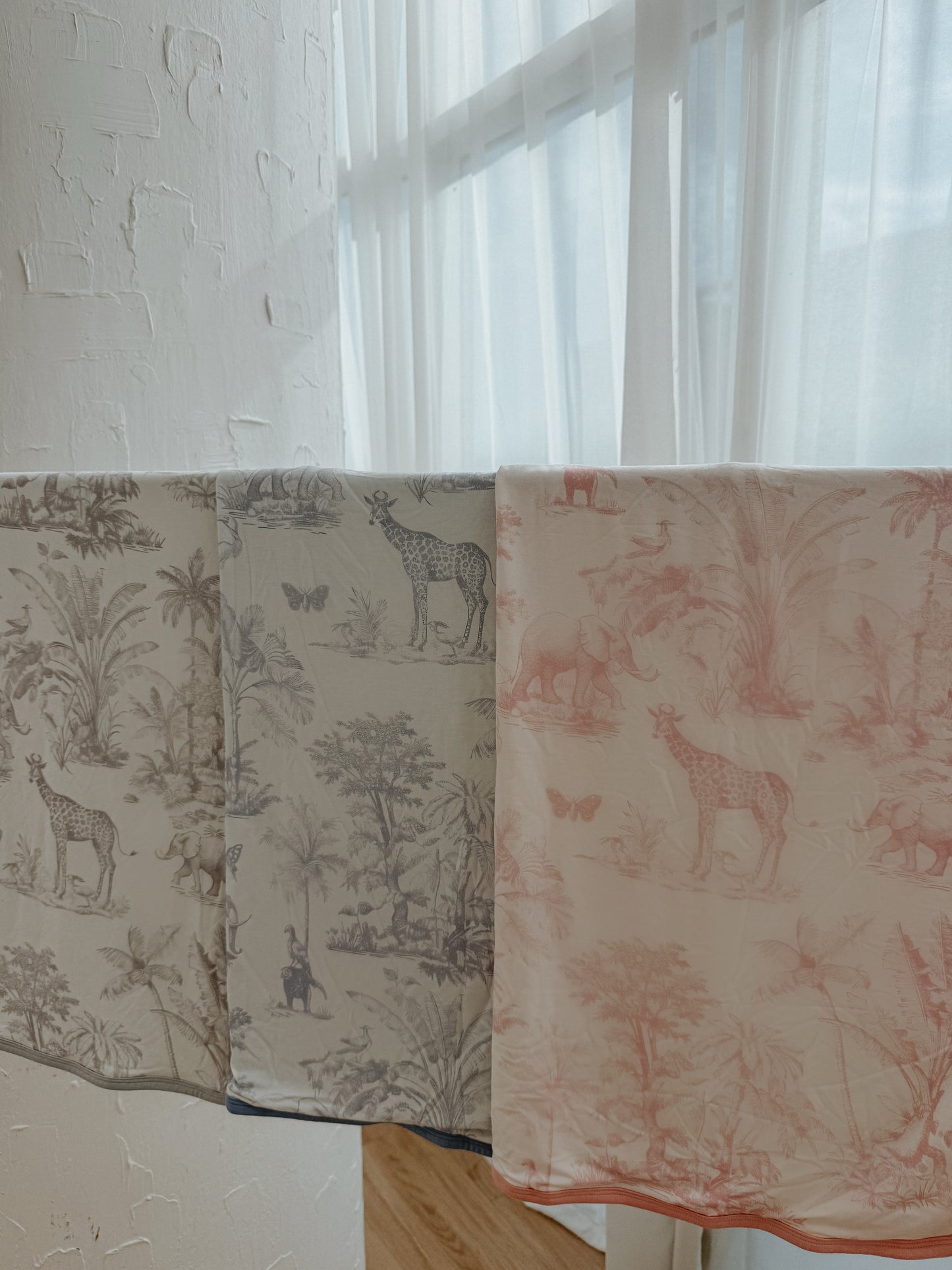 Double Layer Bamboo Blanket (Safari Tales- Blue)