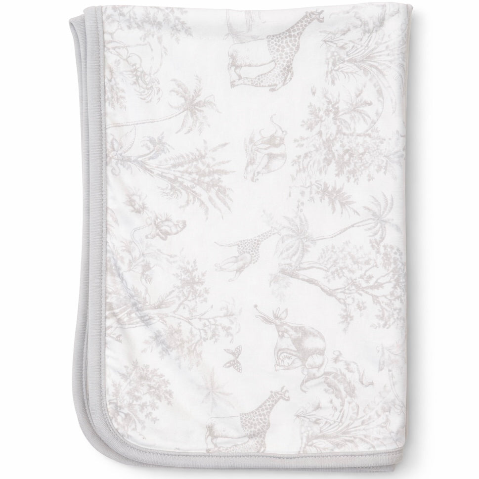 Double Layer Bamboo Blanket (Safari Tales-Grey)