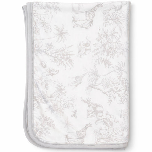 Double Layer Bamboo Blanket (Safari Tales-Grey)