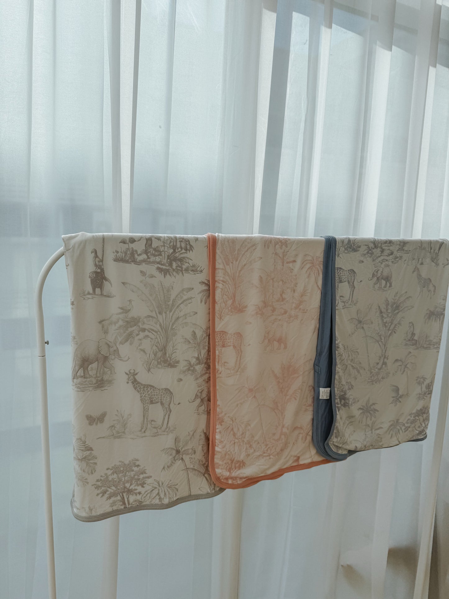 Double Layer Bamboo Blanket (Safari Tales- Pink)