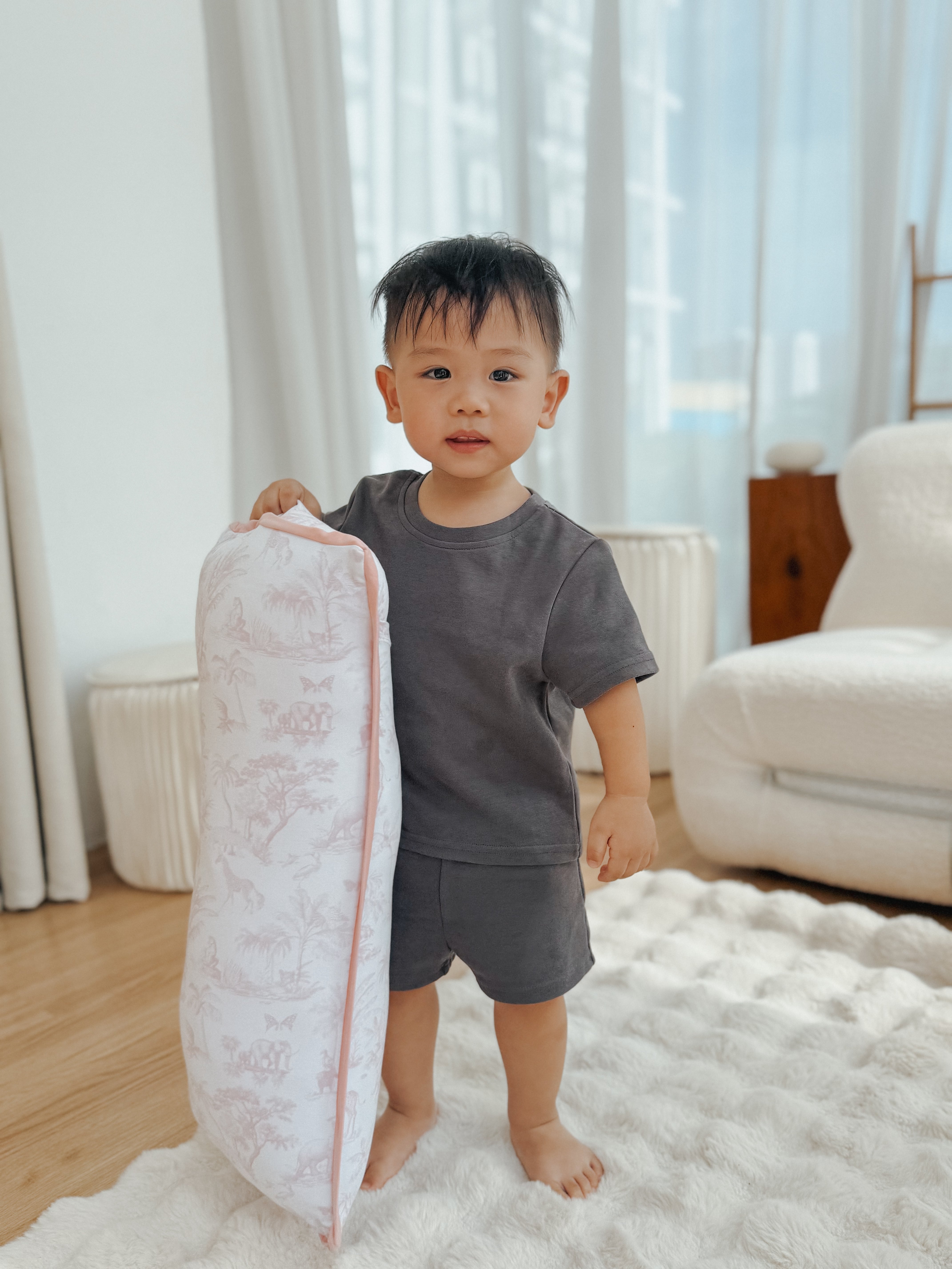 Cuddle Pillow (Safari Tales-Grey) – Madeinlovekins