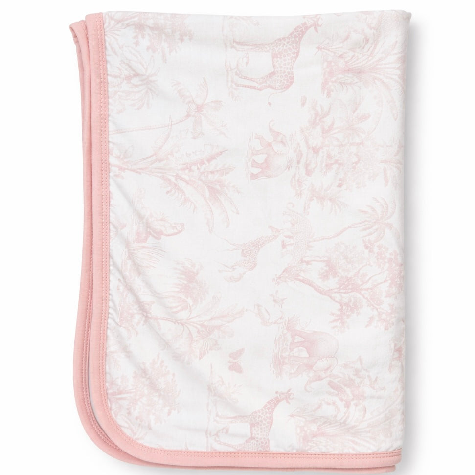 Double Layer Bamboo Blanket (Safari Tales- Pink)