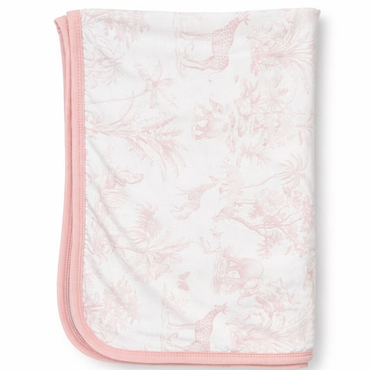 Double Layer Bamboo Blanket (Safari Tales- Pink)