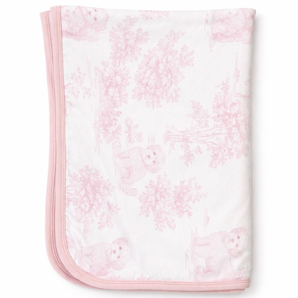 Maltipoo Puppy Toile Print - Double Layer Bamboo Blanket