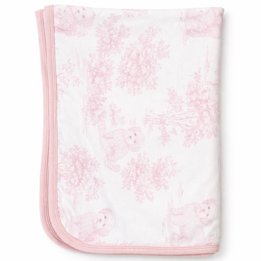 Maltipoo Puppy Toile Print - Double Layer Bamboo Blanket